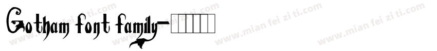 Gotham font family字体转换